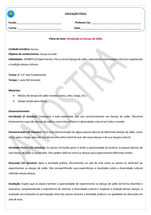 Educação Física 9 Ano (1), PDF, Danças